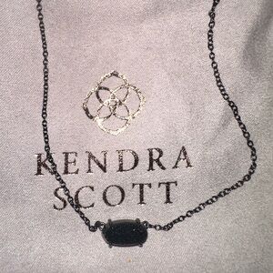 Kendra Scott Elisa Black Drusy Necklace